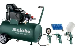 Metabo Basic 250-50 W OF Set Compressor + LPZ 4 toebehorenset - 1500W - 8 bar - 50L - 100 l/min