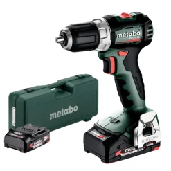 Metabo BS 18 L BL Quick 18V Li-ion accu schroef-/boormachine set (2x 2.0Ah accu) in MetaBox - 65Nm
