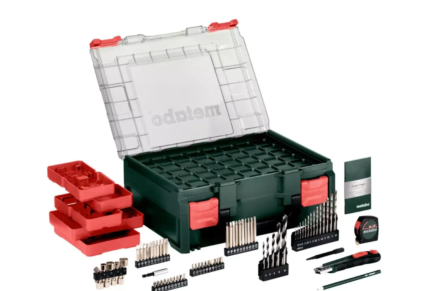 Metabo BS 18 L Mobile Workshop 18V Li-ion accu schroef-/boormachine set (2x 2.0Ah accu) in koffer incl. 74-Delige accessoiresset