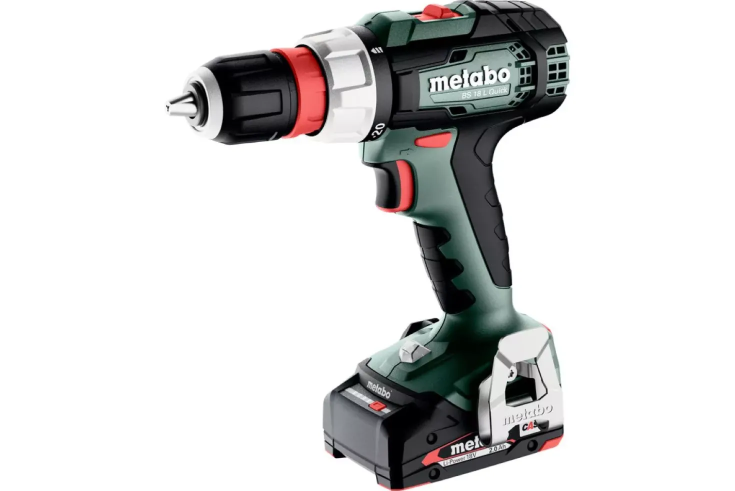 Metabo BS 18 L Q 18V Li-ion accu schroef-/boormachine set (2x 2.0Ah accu) in MetaBox - 60Nm