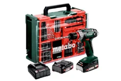 Metabo BS 18 Quick Set Mobile workshop 18V Li-ion accu schroef-/boormachine set (2x 2.0Ah accu) in koffer incl. 74-Delige accessoiresset