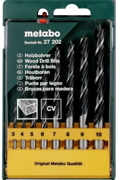 Metabo 627202000 8-delige Houtboren set in cassette - 3-10mm