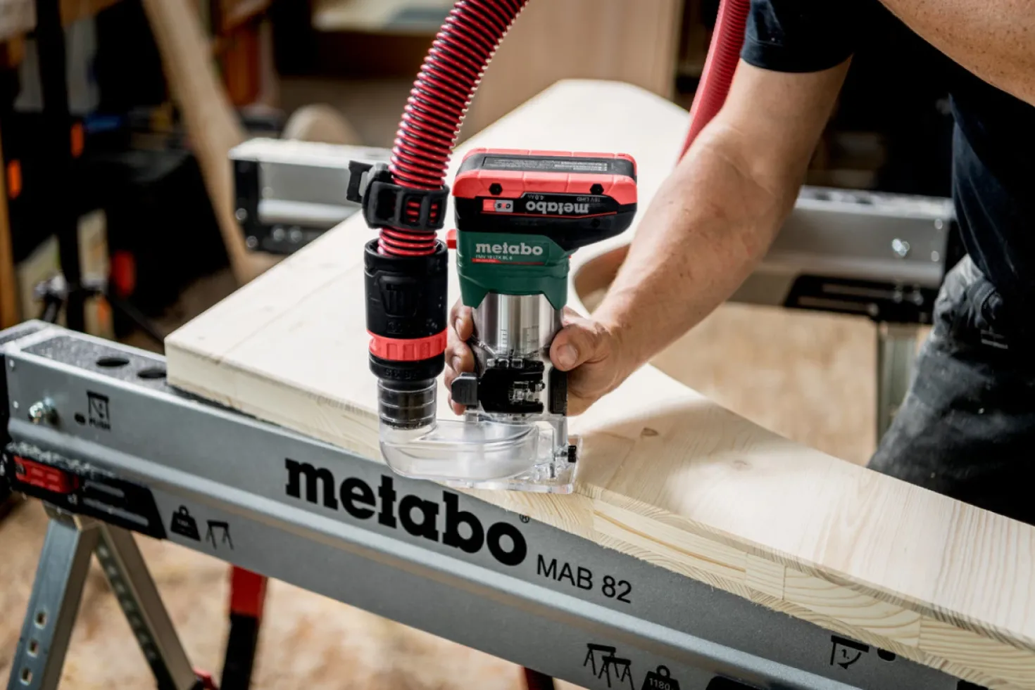 Metabo FMV 18 LTX BL 8 18V Li-ion accu kantenfrees set (2x 4.0Ah accu) in MetaBox