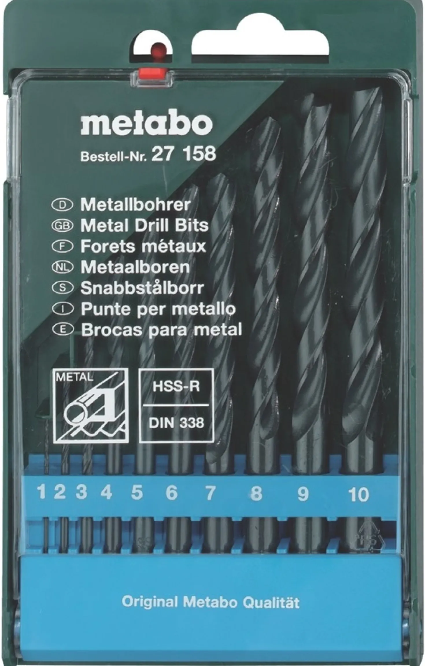 Metabo 627158000 HSS-R-borencassette 10-delig