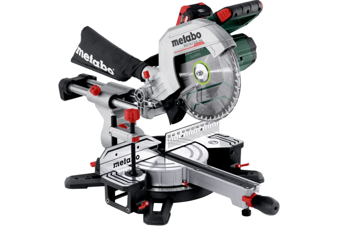 Metabo KGS 18 LTX BL 305 LiHD Accu afkortzaag set (2x 8Ah) - 305 x 30mm