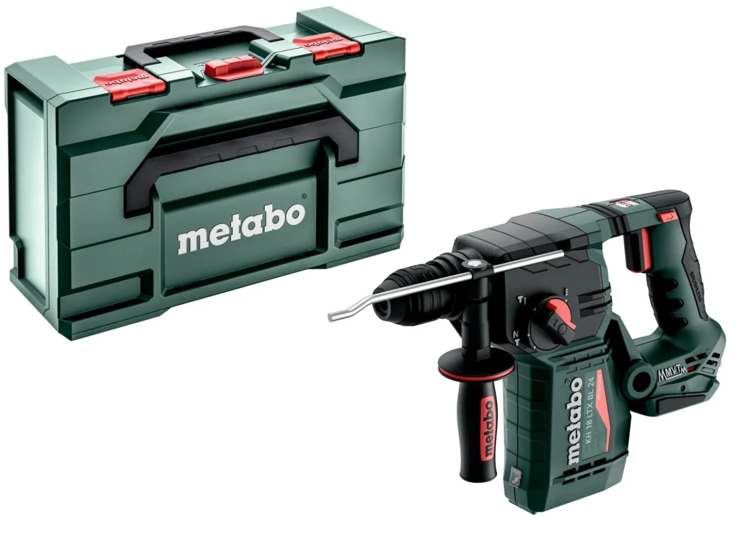 Metabo KH 18 LTX BL 24 body 18V Li-ion Accu combihamer body in Metabox