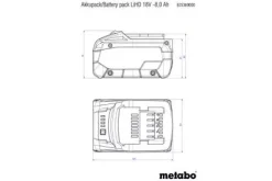 Metabo 625549000 LiHD accu-pack 18 V - 10.0 Ah