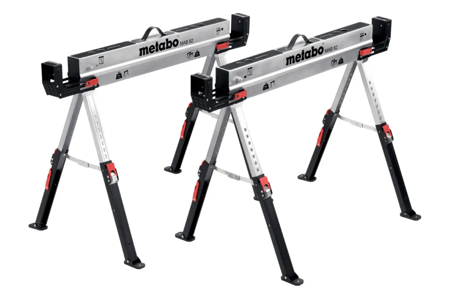 Metabo MAB 82 Stalen schragen set - draagcapaciteit 590 kg (2 stuks)