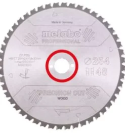 Metabo 628221000 Precision Cut Cirkelzaagblad - 254 x 30 x 48T - Hout / MDF