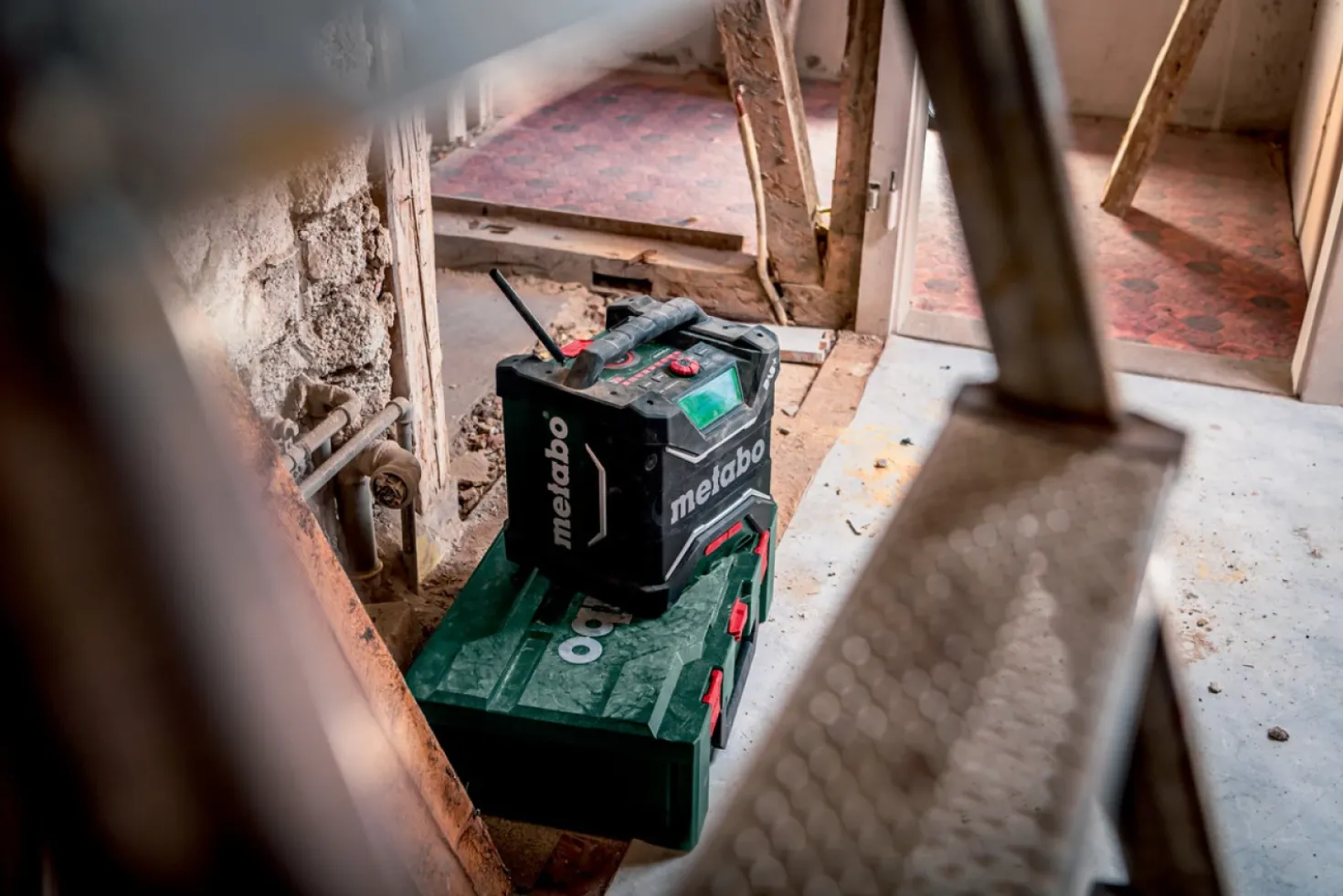 Metabo RC 12-18 BT DAB+ 12V / 18V Li-ion accu bouwradio met bluetooth - werkt op netstroom & accu