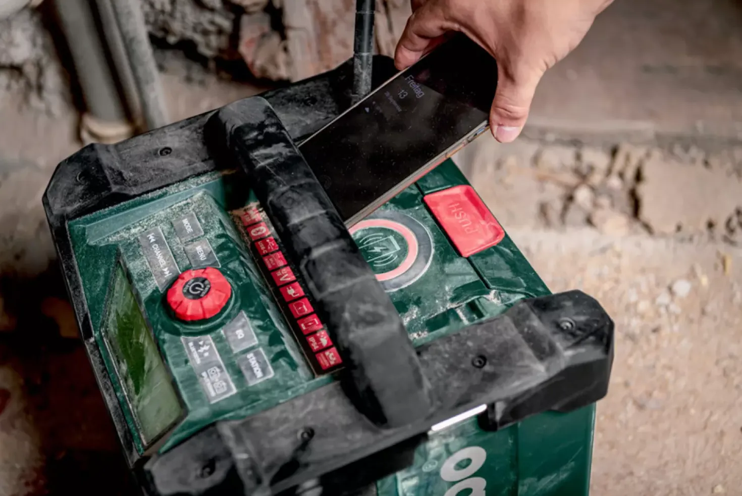 Metabo RC 12-18 BT DAB+ 12V / 18V Li-ion accu bouwradio met bluetooth - werkt op netstroom & accu