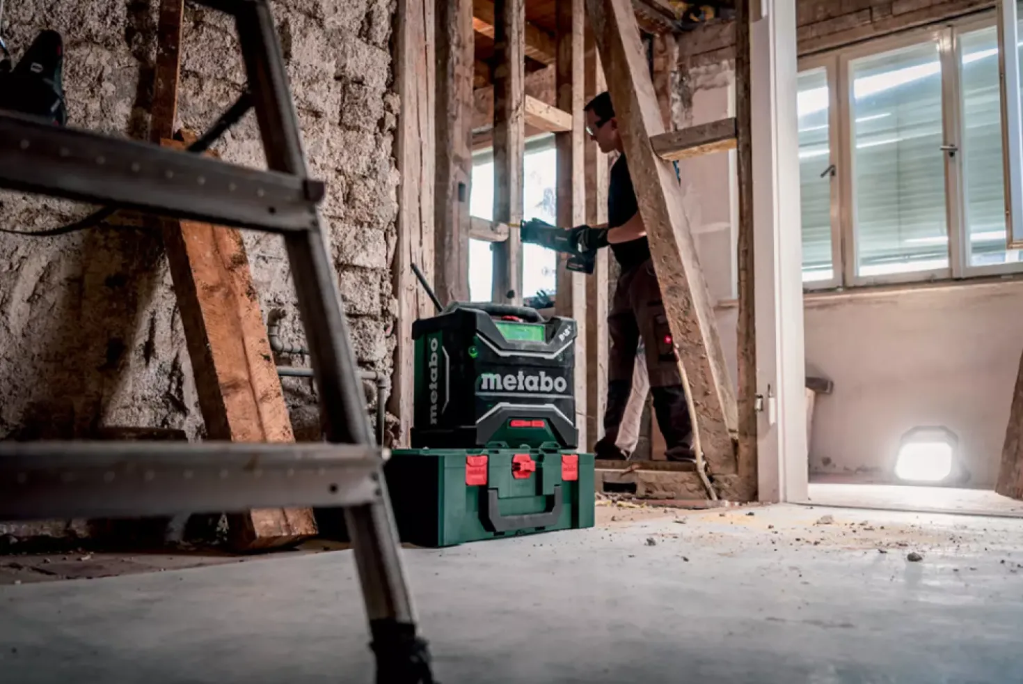 Metabo RC 12-18 BT DAB+ 12V / 18V Li-ion accu bouwradio met bluetooth - werkt op netstroom & accu