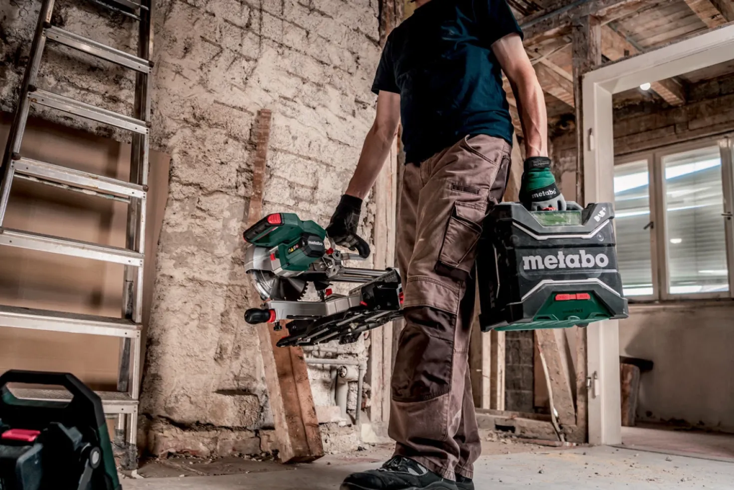 Metabo RC 12-18 BT DAB+ 12V / 18V Li-ion accu bouwradio met bluetooth - werkt op netstroom & accu