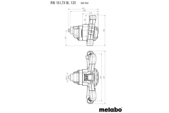 Metabo RW 18 LTX BL 120 18V Li-ion accu mixer body - 120mm
