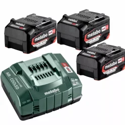 Metabo 685048000 18V Li-Ion accu starterset (3x 5.2Ah) + lader