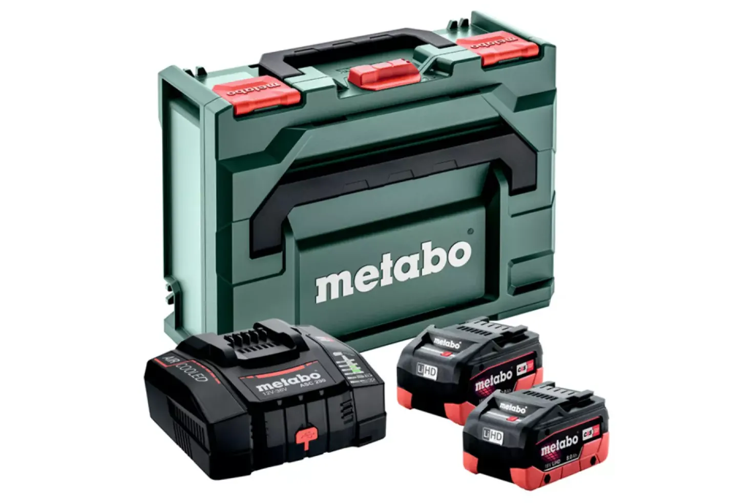 Metabo 685303000 18V Li-ion accu starterset (2x 8.0Ah accu) + lader in MetaBox