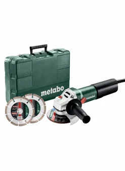 Metabo WEQ 1400-125 Kleine Haakse slijper incl. diamantzaagblad in koffer - 1400W - 125mm