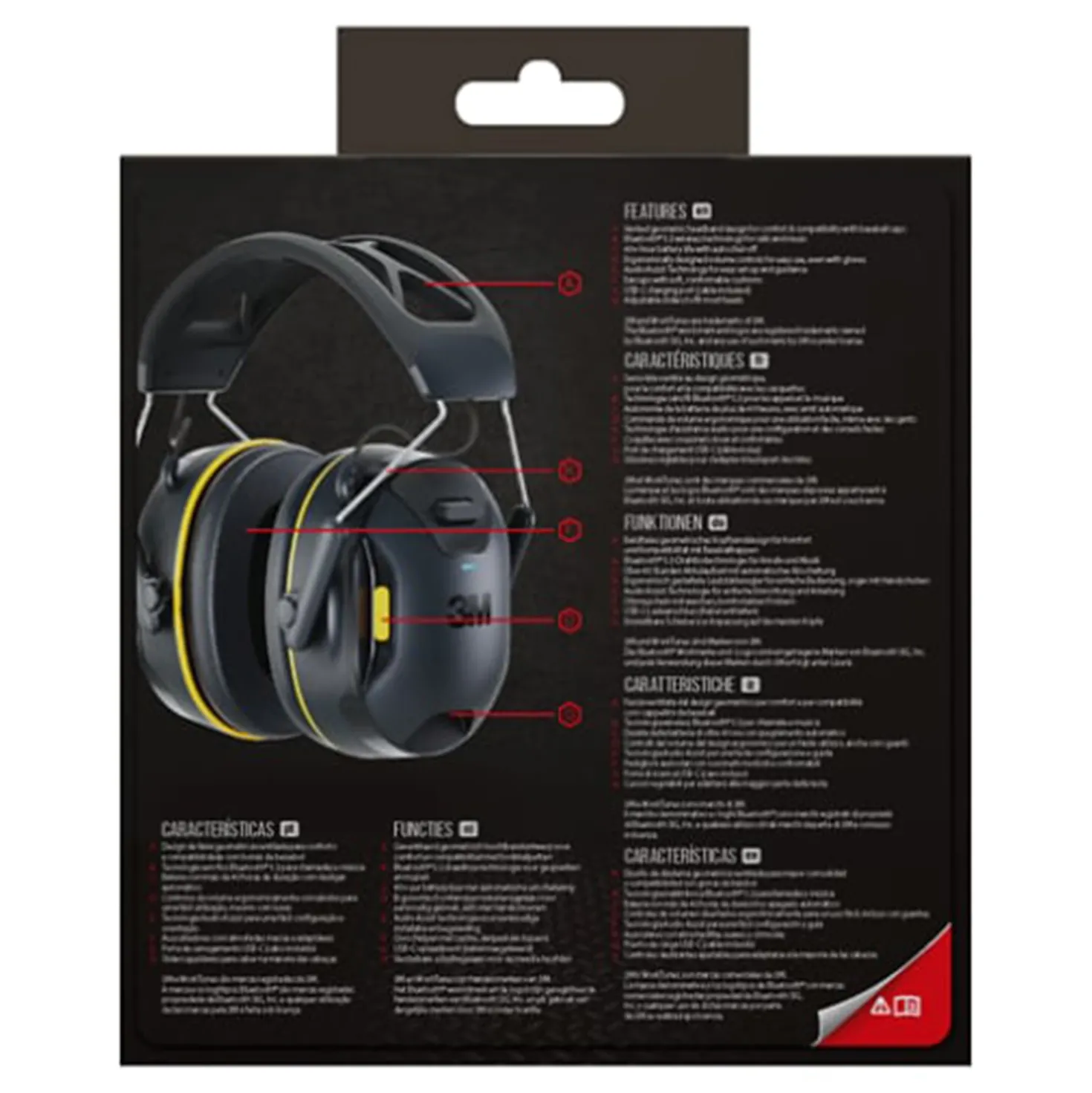 3M 90570E-1 WorkTunes Connect Gehoorbescherming - Bluetooth - SNR 33dB