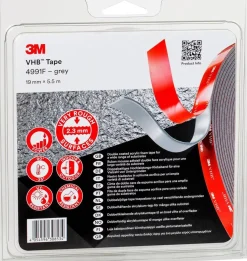 3M 4991F VHB tape Grijs - 19mm x 5.5 m x 2.3mm