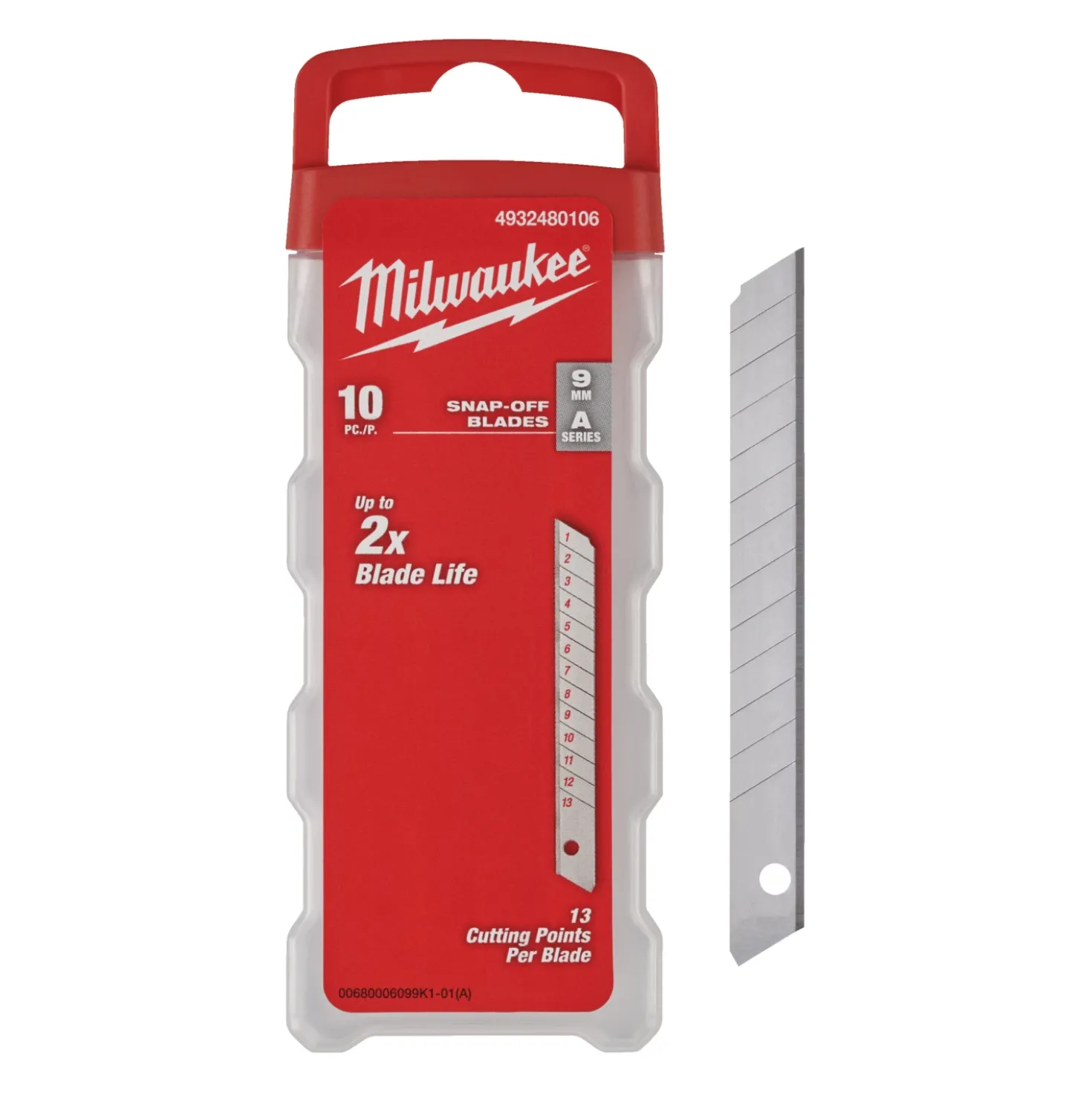 Milwaukee 4932480106 Afbreekmesjes - 9mm (10st.)