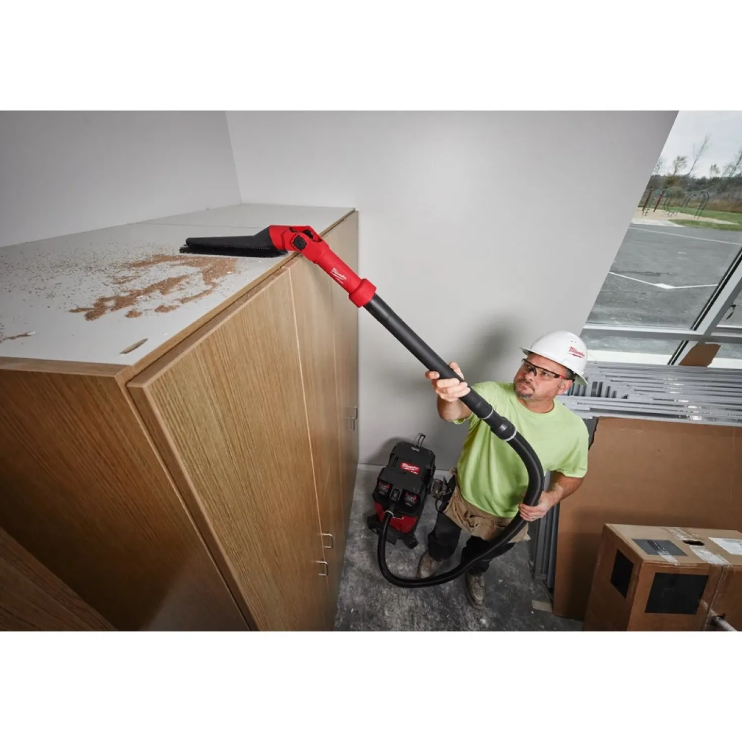Milwaukee AIR-TIP draaibaar borstelgereedschap