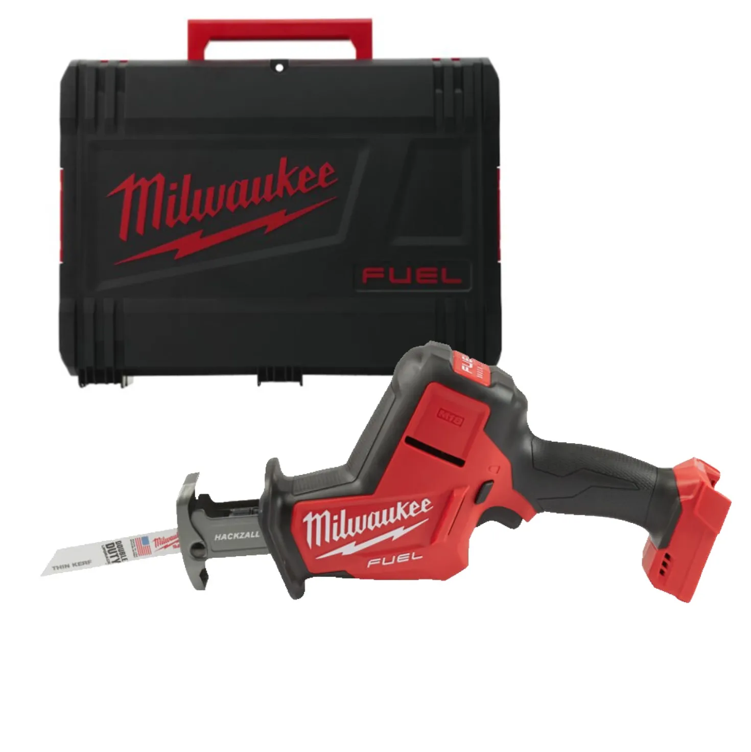 Milwaukee C18 HZ-0X 18V Li-ion accu reciprozaag body in HD box - snelwissel