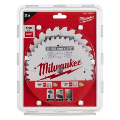 Milwaukee 4932479837 Cirkelzaagblad - 165 x 24T/40T - hout - duopack