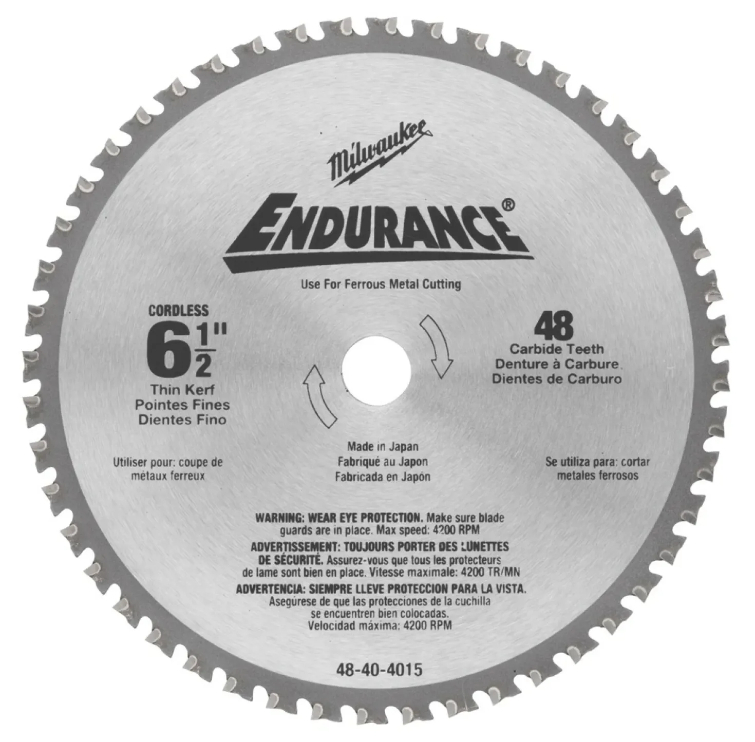 Milwaukee 48404220 Cirkelzaagblad - 165 x 15,87 x 48T