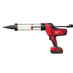 Milwaukee C18 PCG/400T-201B 18V Li-Ion Accu lijm- en kitspuit set (1x 2.0Ah accu) incl. worsthouder in tas
