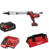 Milwaukee C18 PCG/600T-201B 18V Li-Ion Accu lijm- en kitspuit set (1x 2.0Ah accu) incl. worsthouder in tas