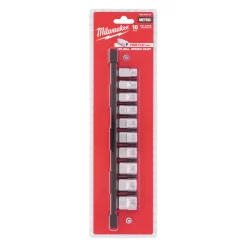 Milwaukee 4932492507 10-delige Bitset 3/8" FOUR FLAT op rail