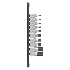 Milwaukee 4932480853 10-delige Bitset 1/2" FOUR FLAT HX 4 op rail