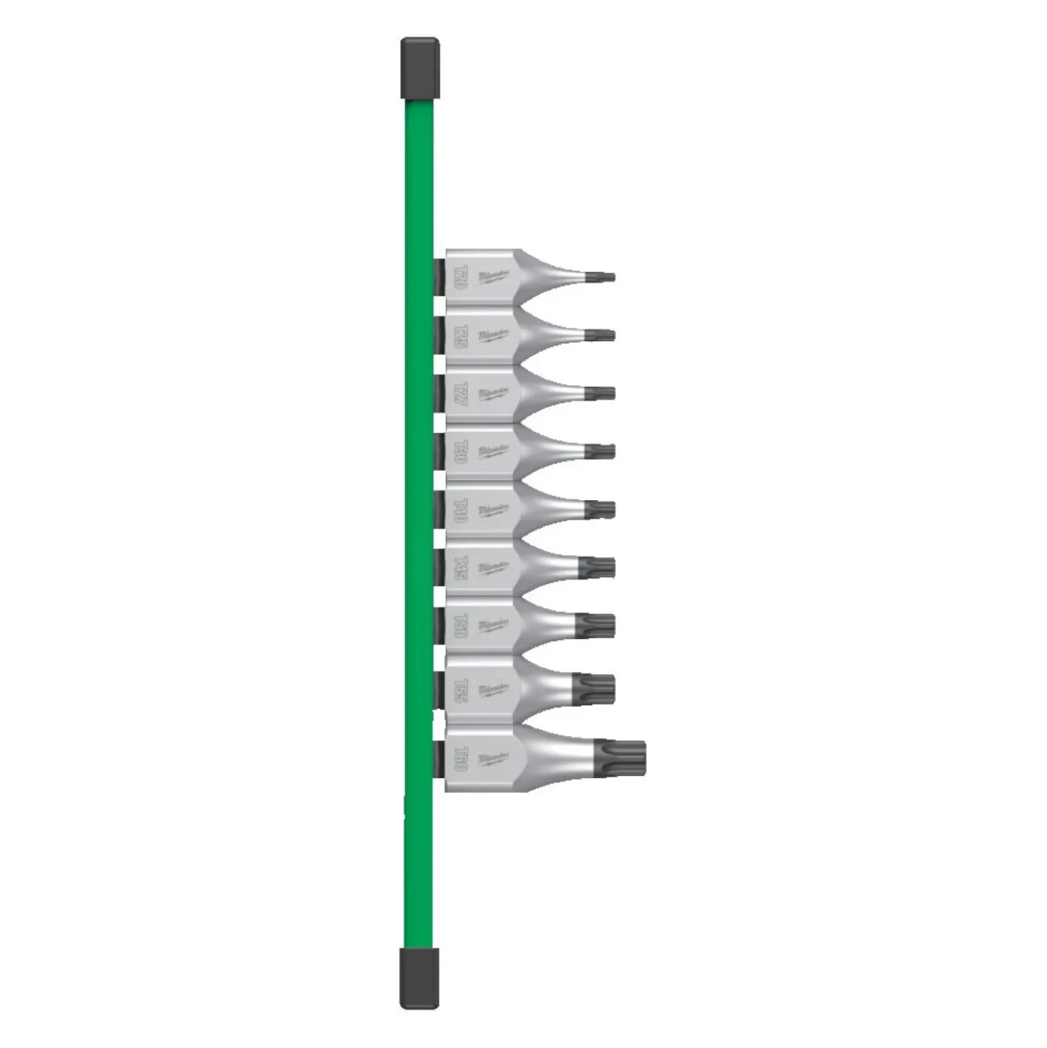 Milwaukee 4932480822 9-delige Bitset 1/2" FOUR FLAT op rail