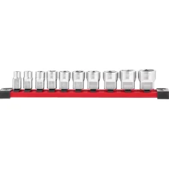 Milwaukee 4932492508 10-delige Bitset 3/8" FOUR FLAT SAE maten