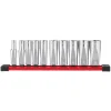 Milwaukee 4932492510 10-delige Bitset 3/8" FOUR FLAT lang SAE maten