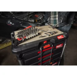 Milwaukee 4932492510 10-delige Bitset 3/8" FOUR FLAT lang SAE maten