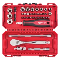 Milwaukee 4932498381 38-delige Dopsleutelset in cassette - 1/4''