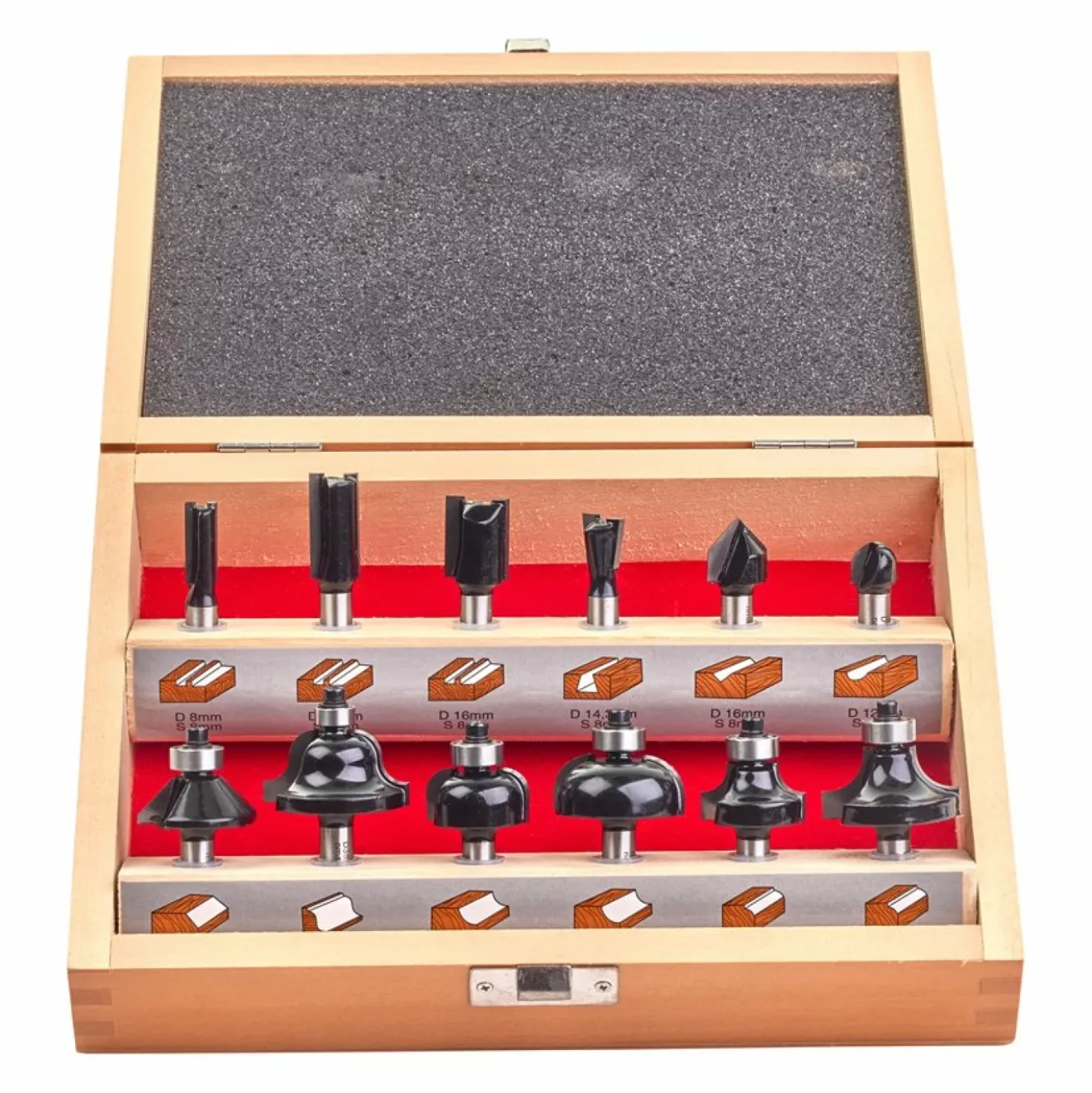 Milwaukee 4932451668 12-delige Frezenset - 8mm