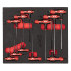 Milwaukee 4932501230 11-delige Hex T-sleutelset - in PACKOUT foam Inlay