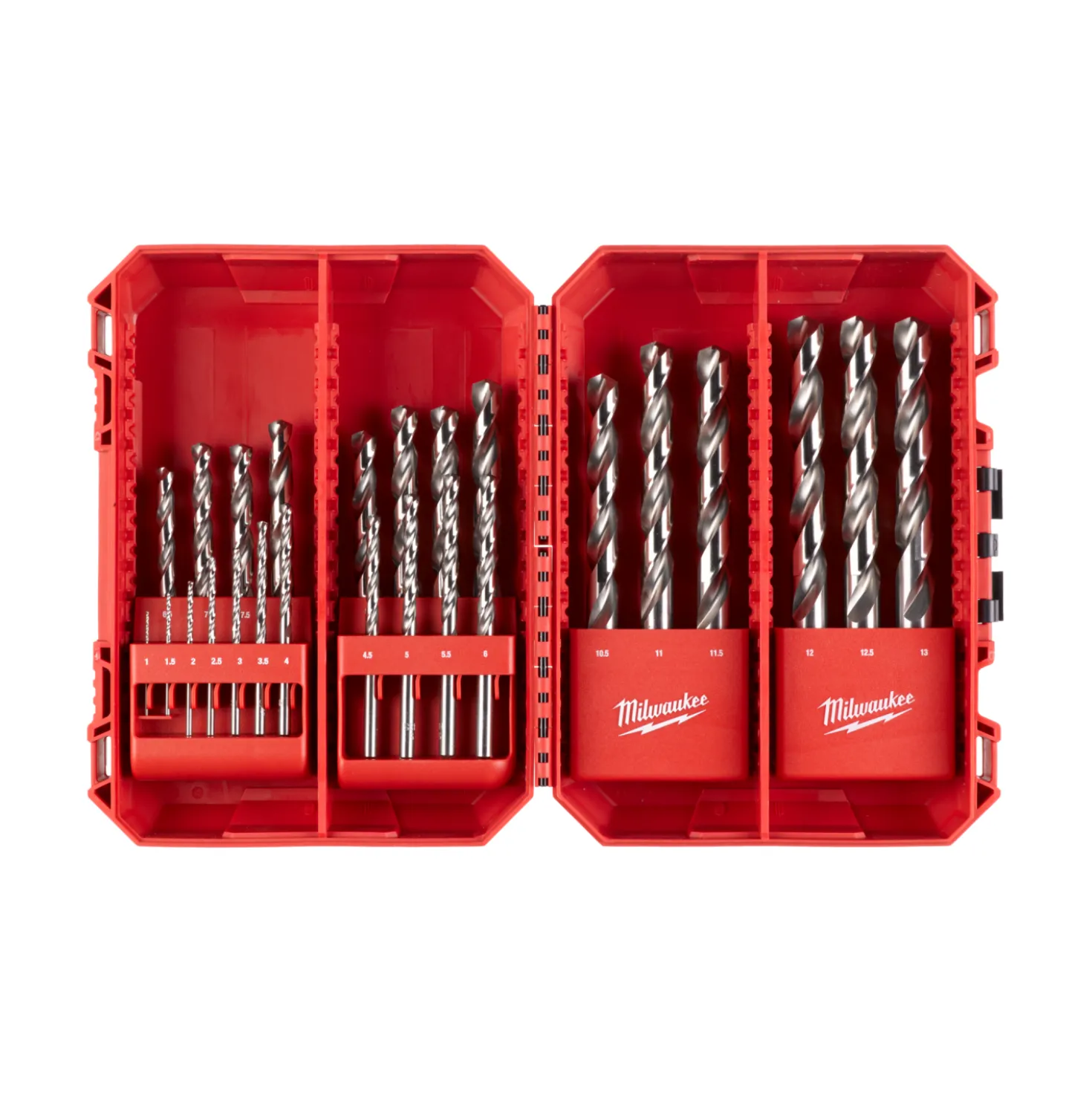 Milwaukee 4932493870 25-delige HSS-Ground Metaaborenset 1-13mm - Thunderweb - in Packout
