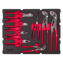 Milwaukee 4932493643 8-delige PACKOUT Tangenset in foam inlay - voor PACKOUT gereedschapskoffers met lades
