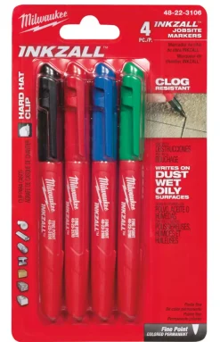 Milwaukee 48223106 4 delige permanente marker set