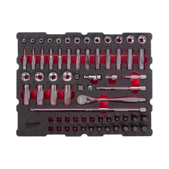 Milwaukee 4932501867 68-delige Ratel- en doppenset - in PACKOUT foam inlay - 1/4”
