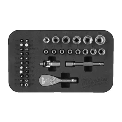 Milwaukee 4932492672 39-delige Ratel- en doppenset in etui - 1/4"