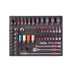 Milwaukee 4932500757 60-delige Ratel- en doppenset - in foam inlay - 1/2"