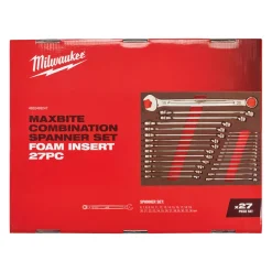 Milwaukee 4932493247 27-delige Ringsteeksleutelset MAXBITE in foam inlay - 6-36mm