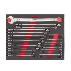 Milwaukee 4932493247 27-delige Ringsteeksleutelset MAXBITE in foam inlay - 6-36mm