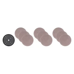 Milwaukee 10-delige schuurgaas en pad set - K80, K120 en K180