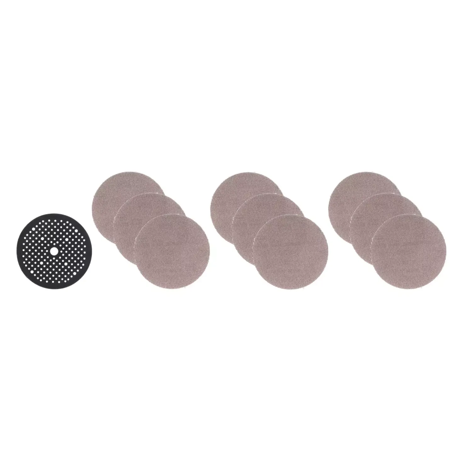 Milwaukee 10-delige schuurgaas en pad set - K80, K120 en K180