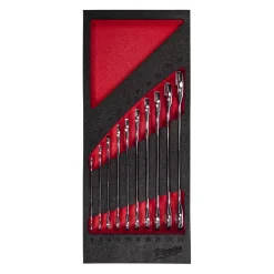 Milwaukee 4932493629 10-delige Steeksleutelset in foam inlay - 6-24mm